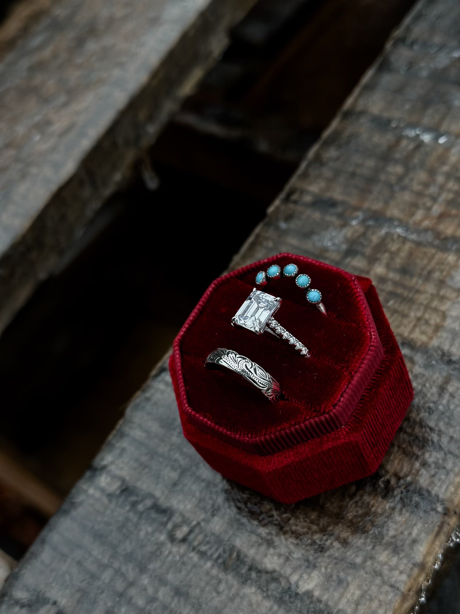 ORIGINAL EMERALD PAVE SET.