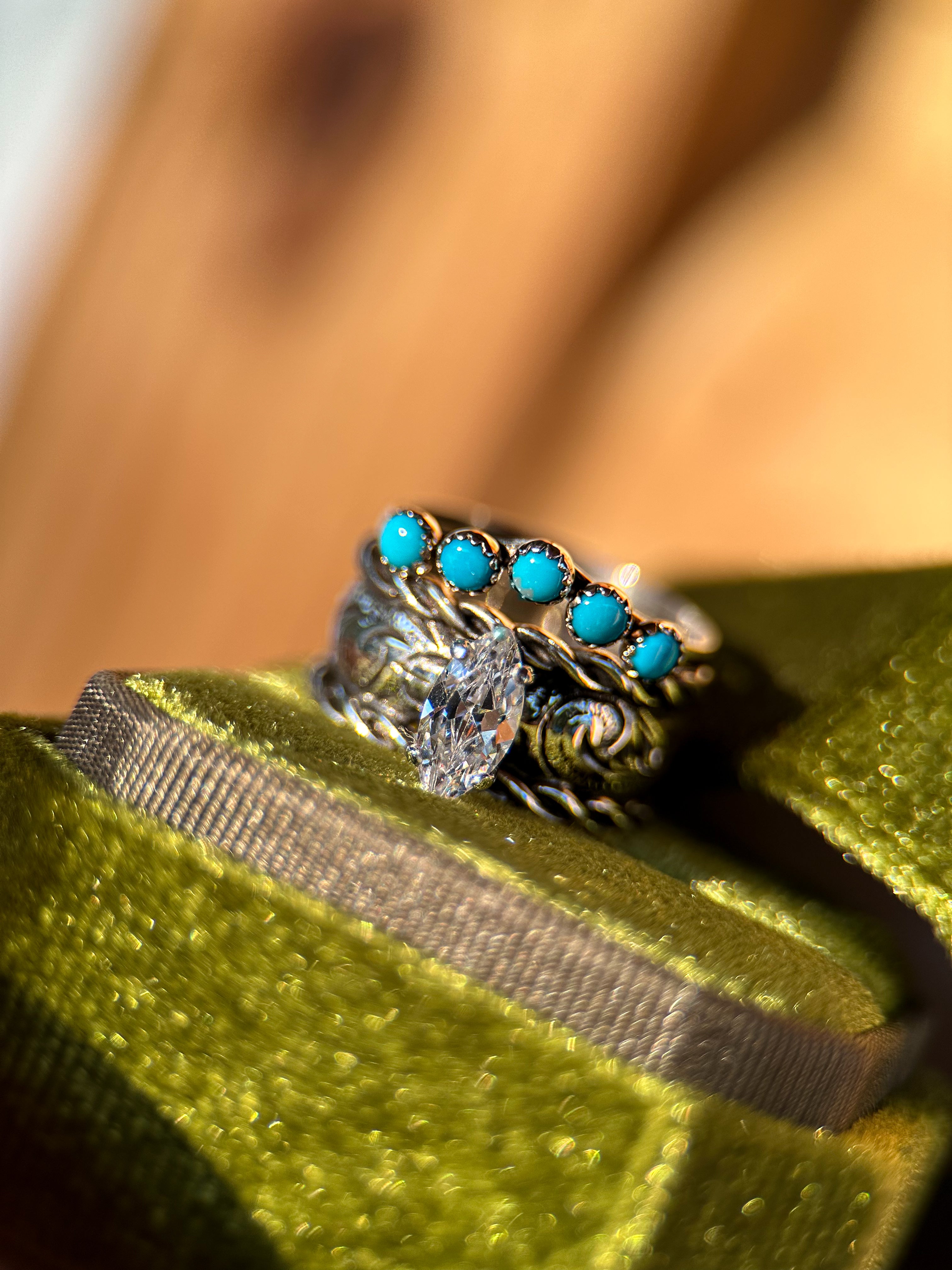 ROPE CIGAR ENGAGEMENT RING.