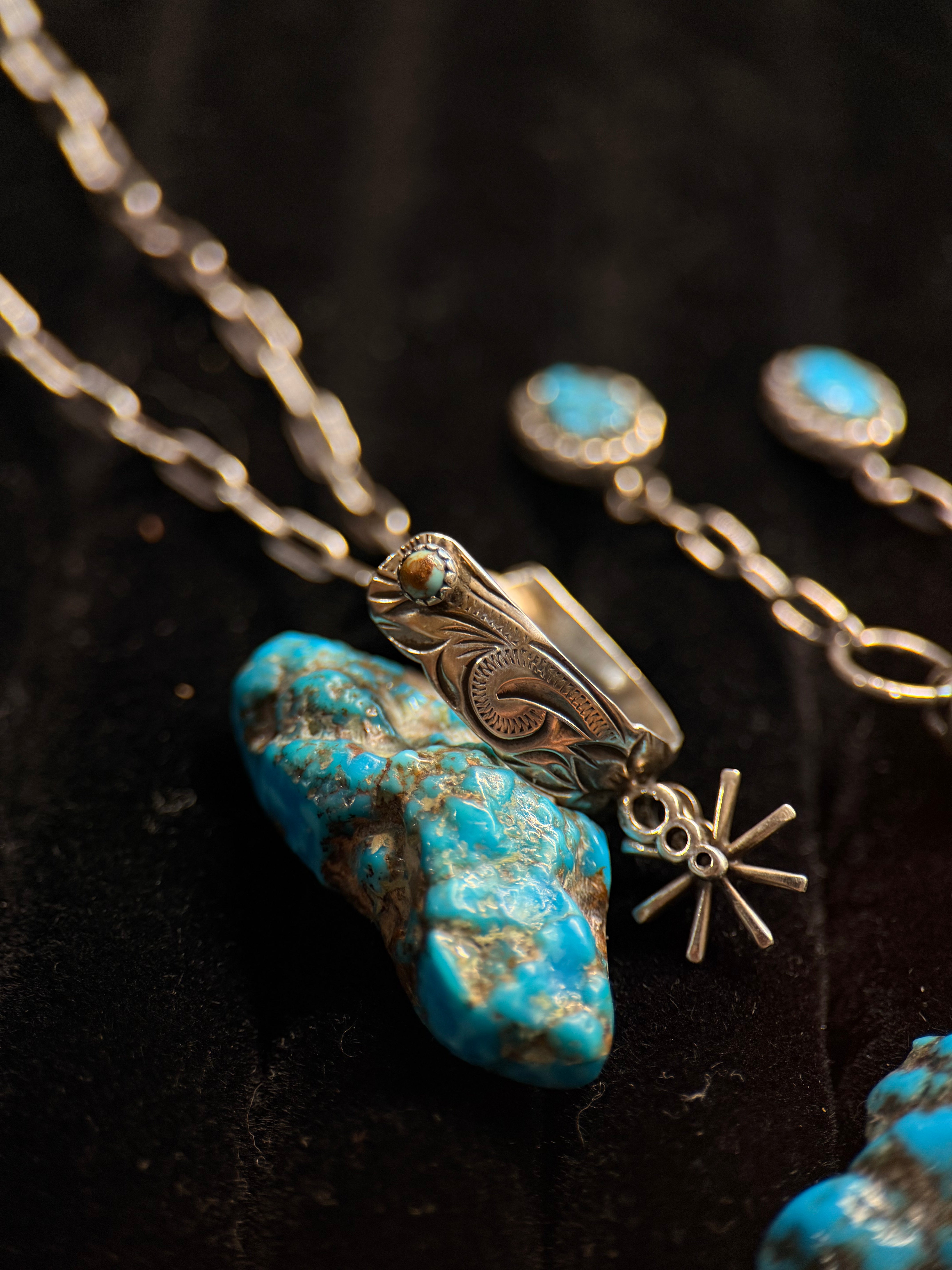 SPUR WITH KINGMAN HANDMADE PIECE.