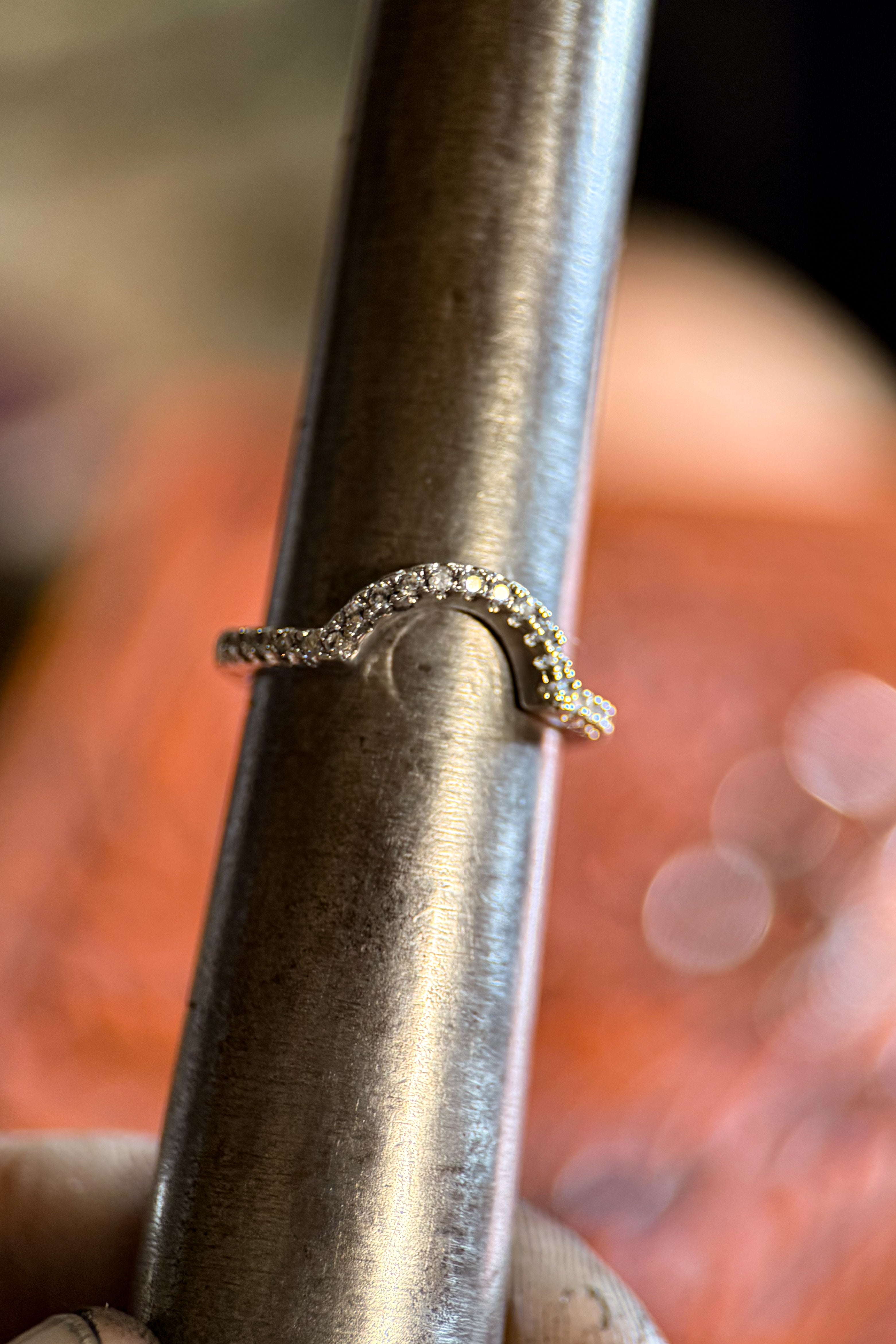 PAVÉ DIAMOND WEDDING BANDS.