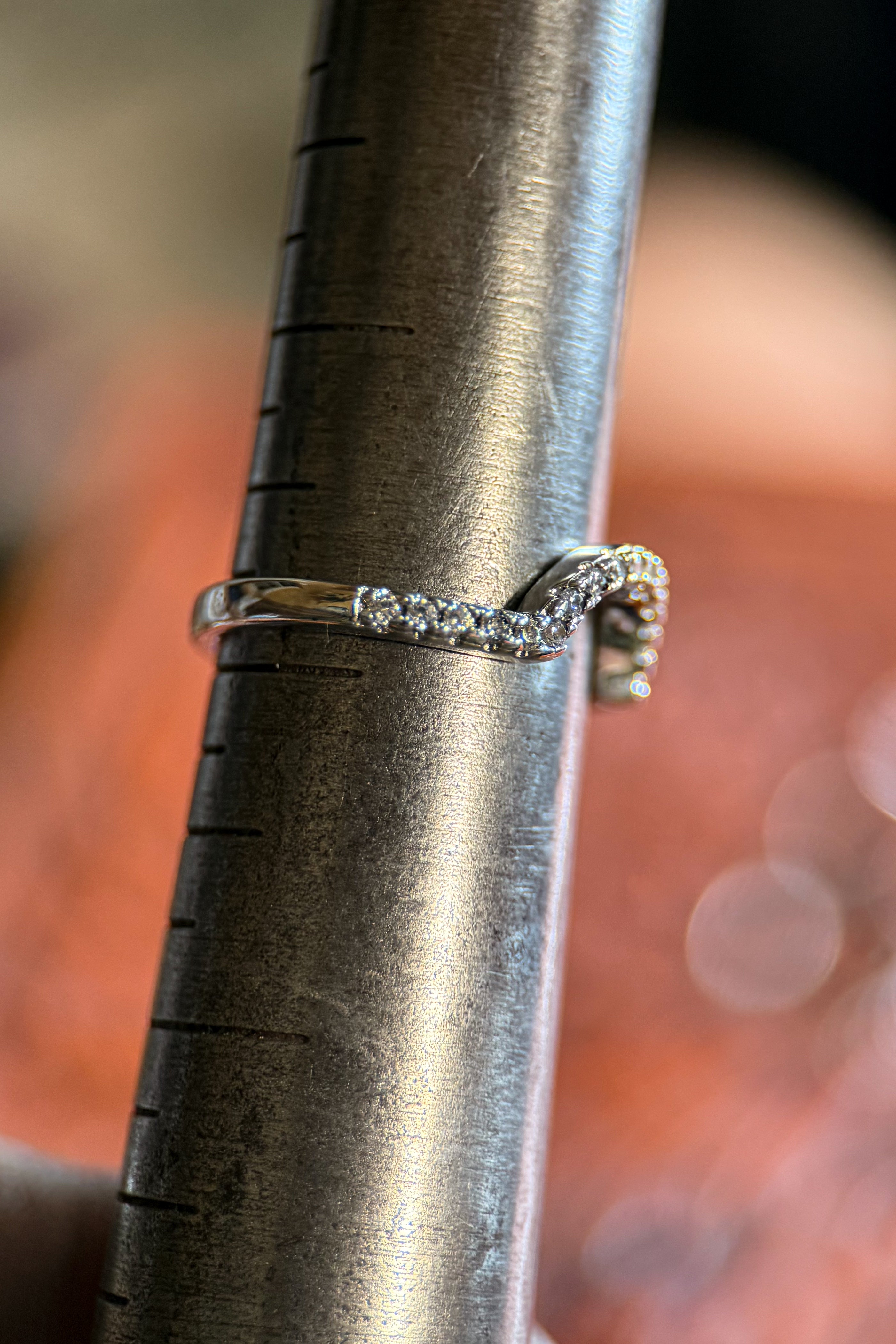 PAVÉ DIAMOND WEDDING BANDS.