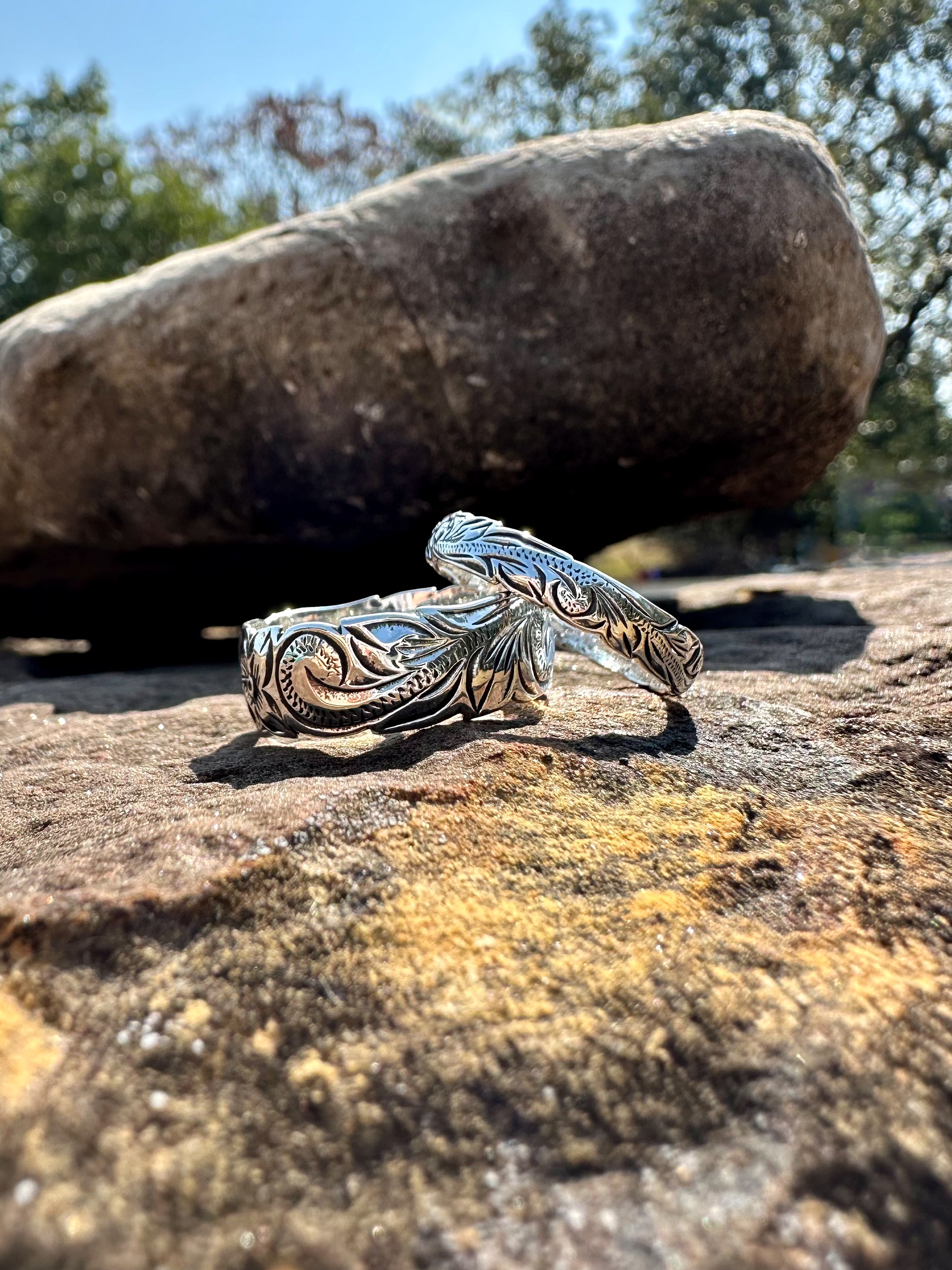 MENS STANDARD ENGRAVED STERLING.