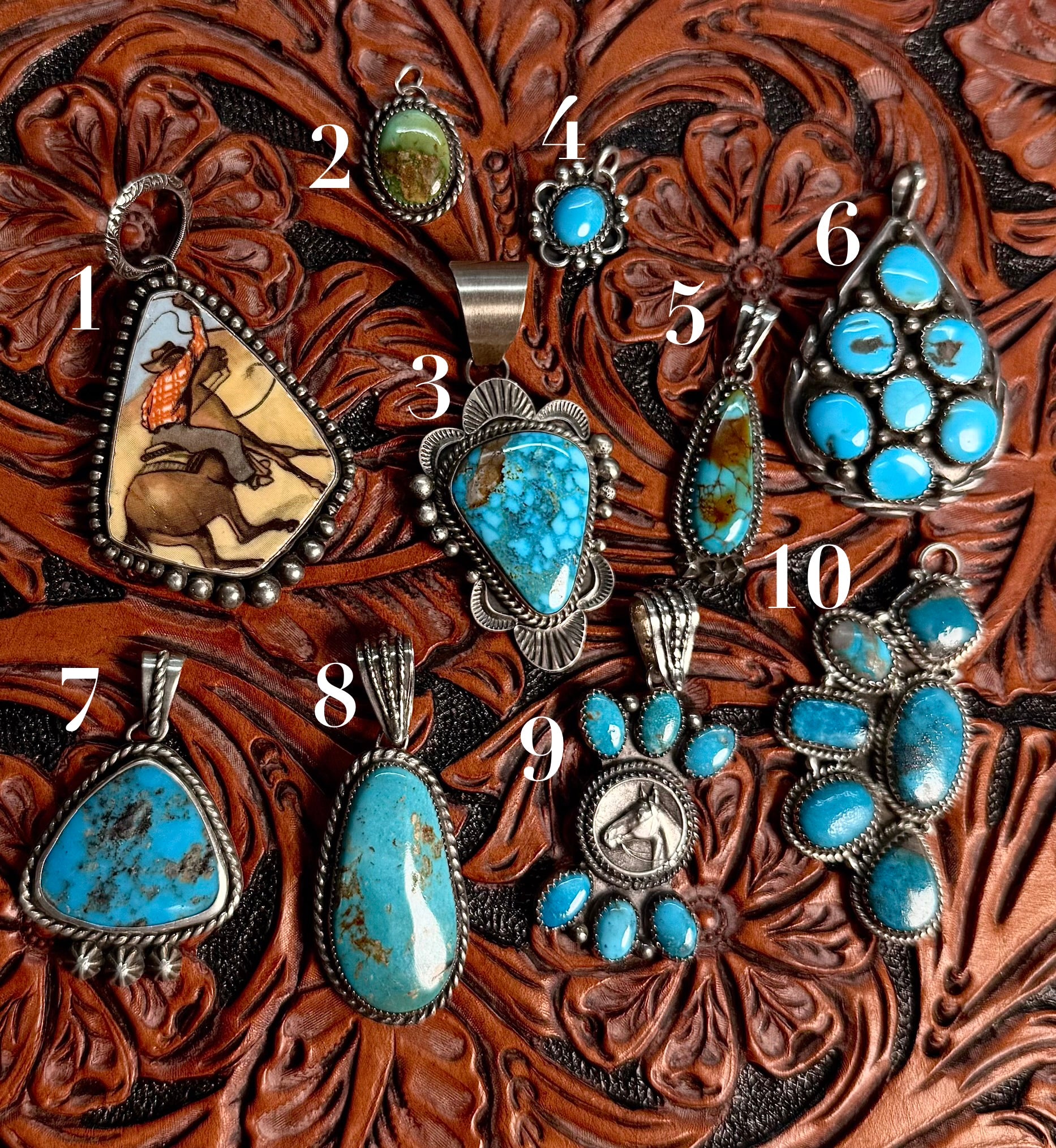 LOT HIGH GRADE TURQUOISE PENDANT PIECE.