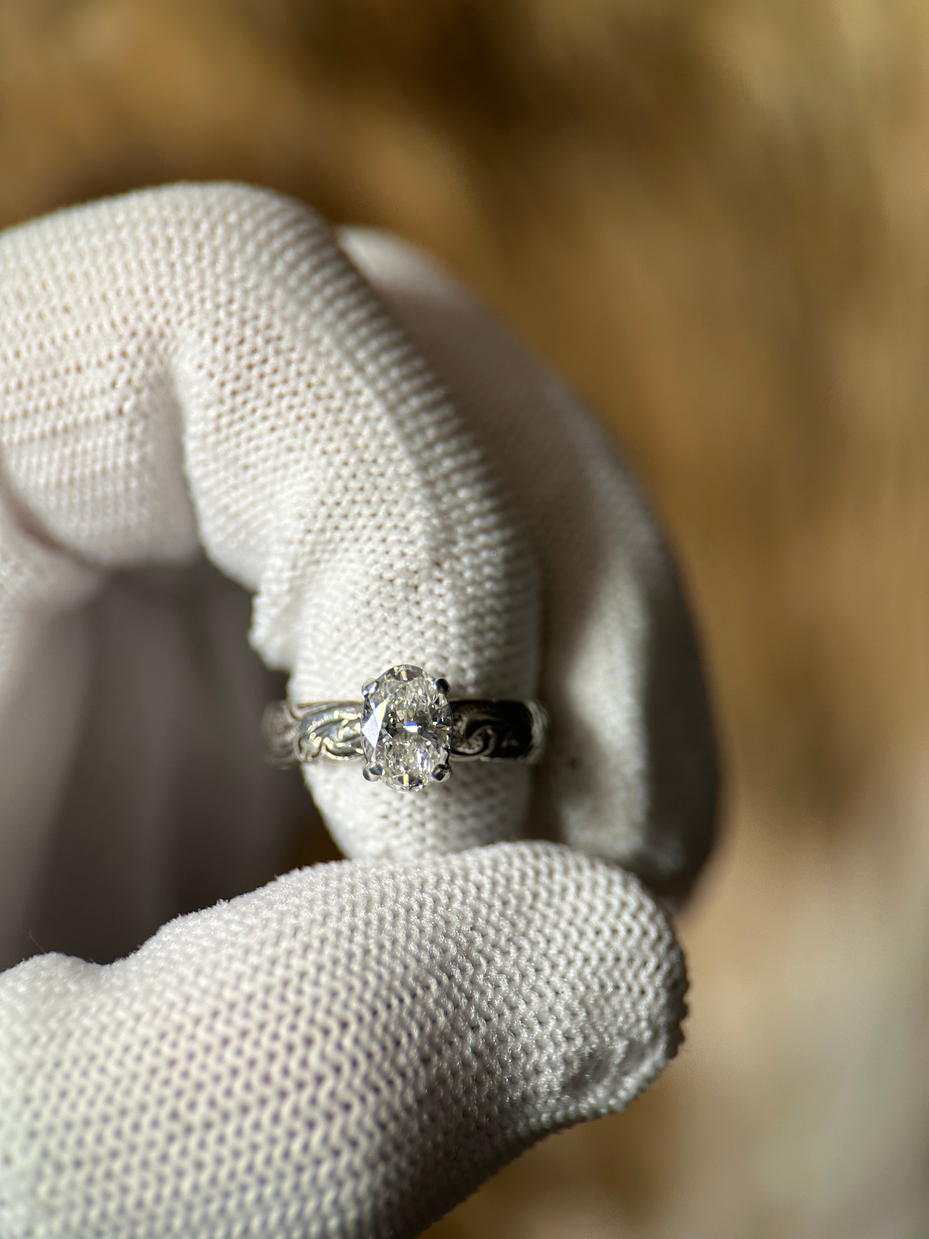 OVAL SOLITAIRE ENGAGEMENT RING