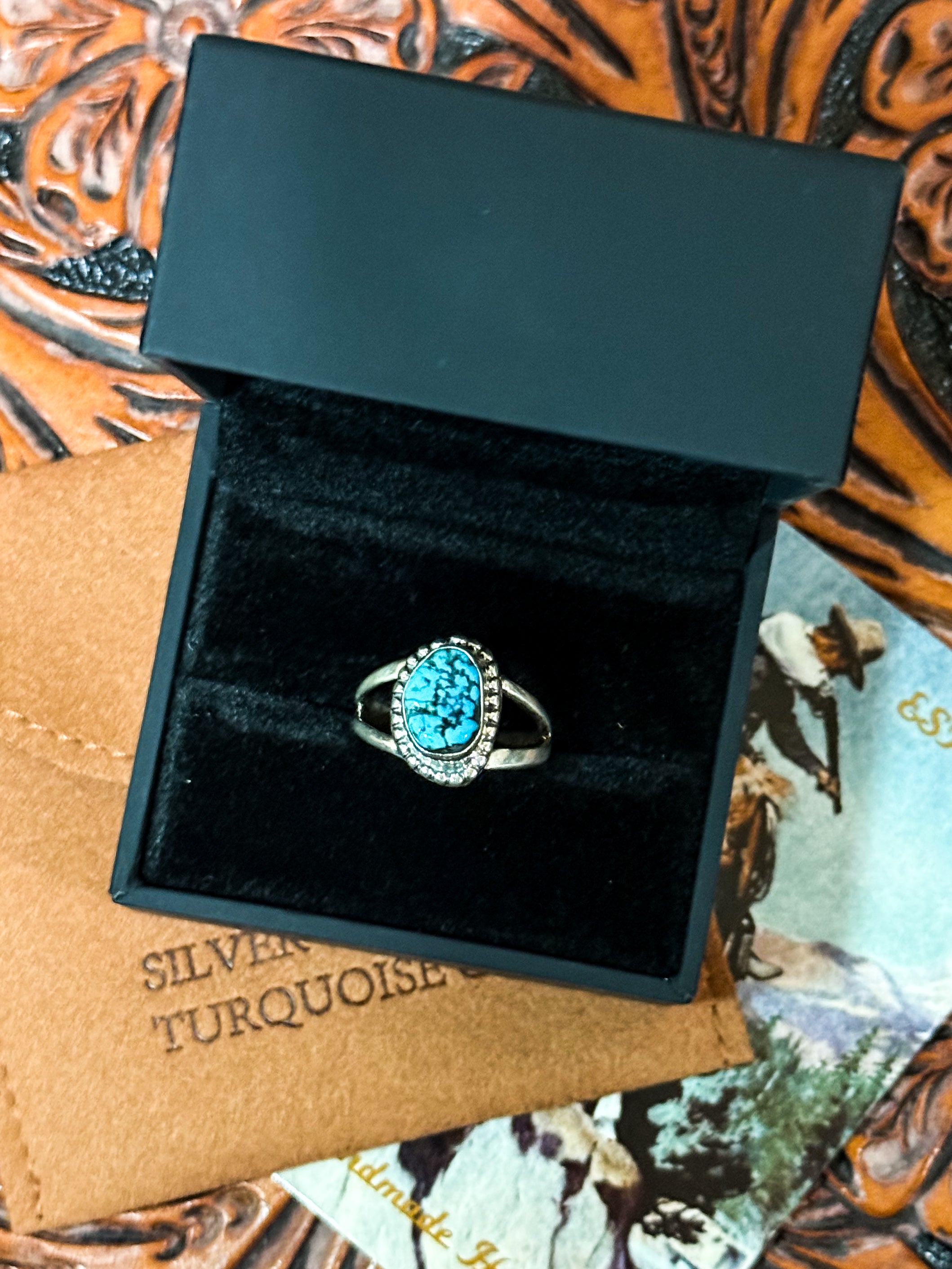 Nugget Turquoise Ring.