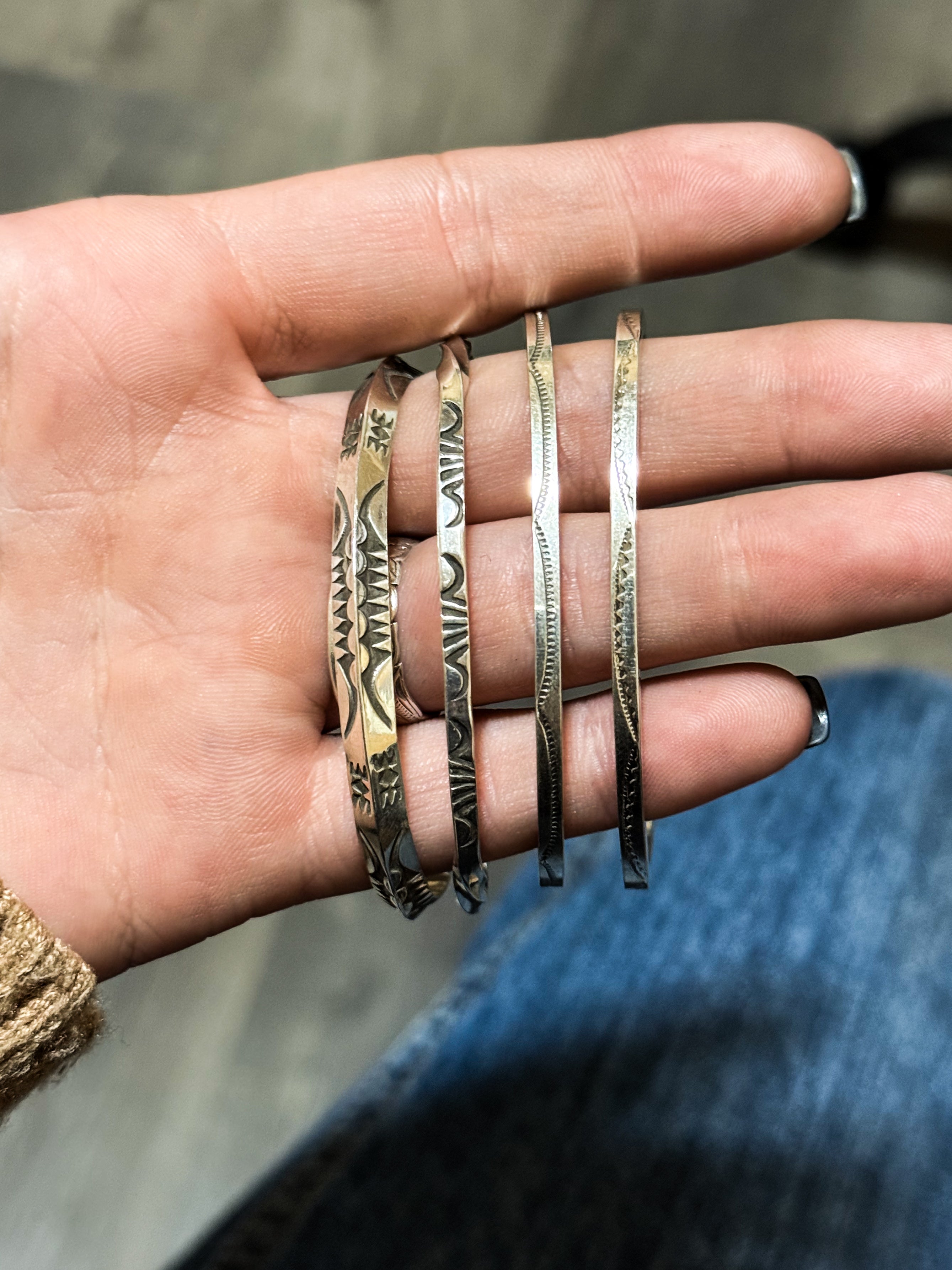 Sterling Cuff Stackers.