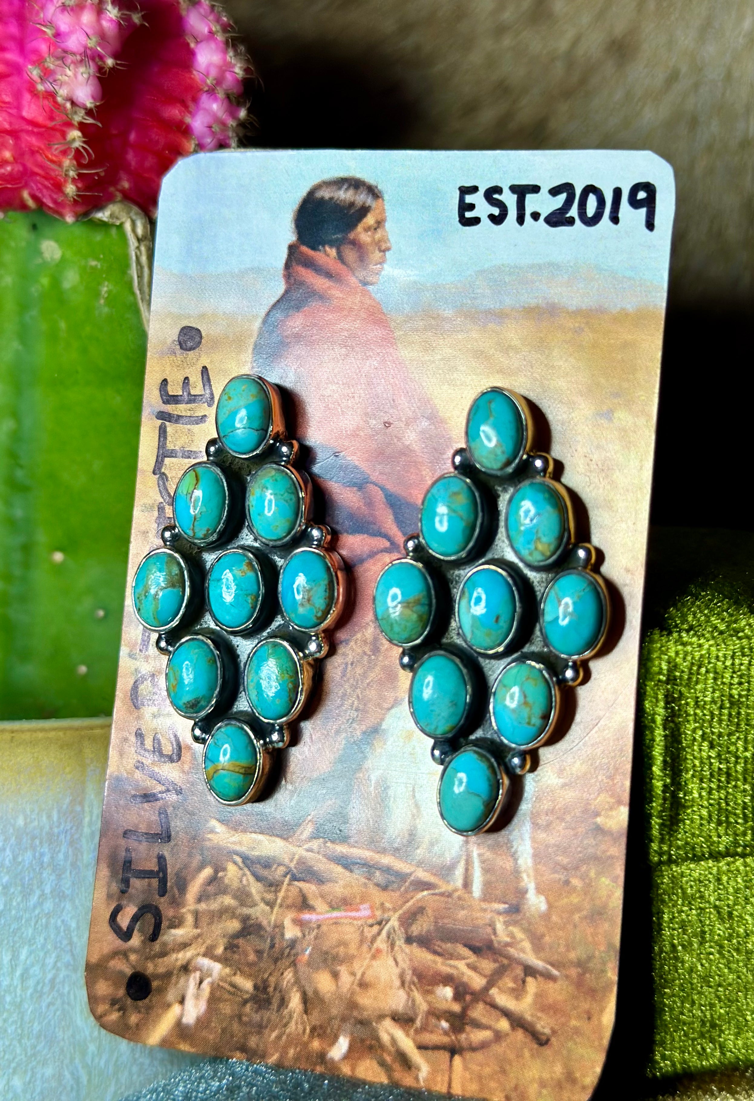 Royston Cluster Post Earrings.