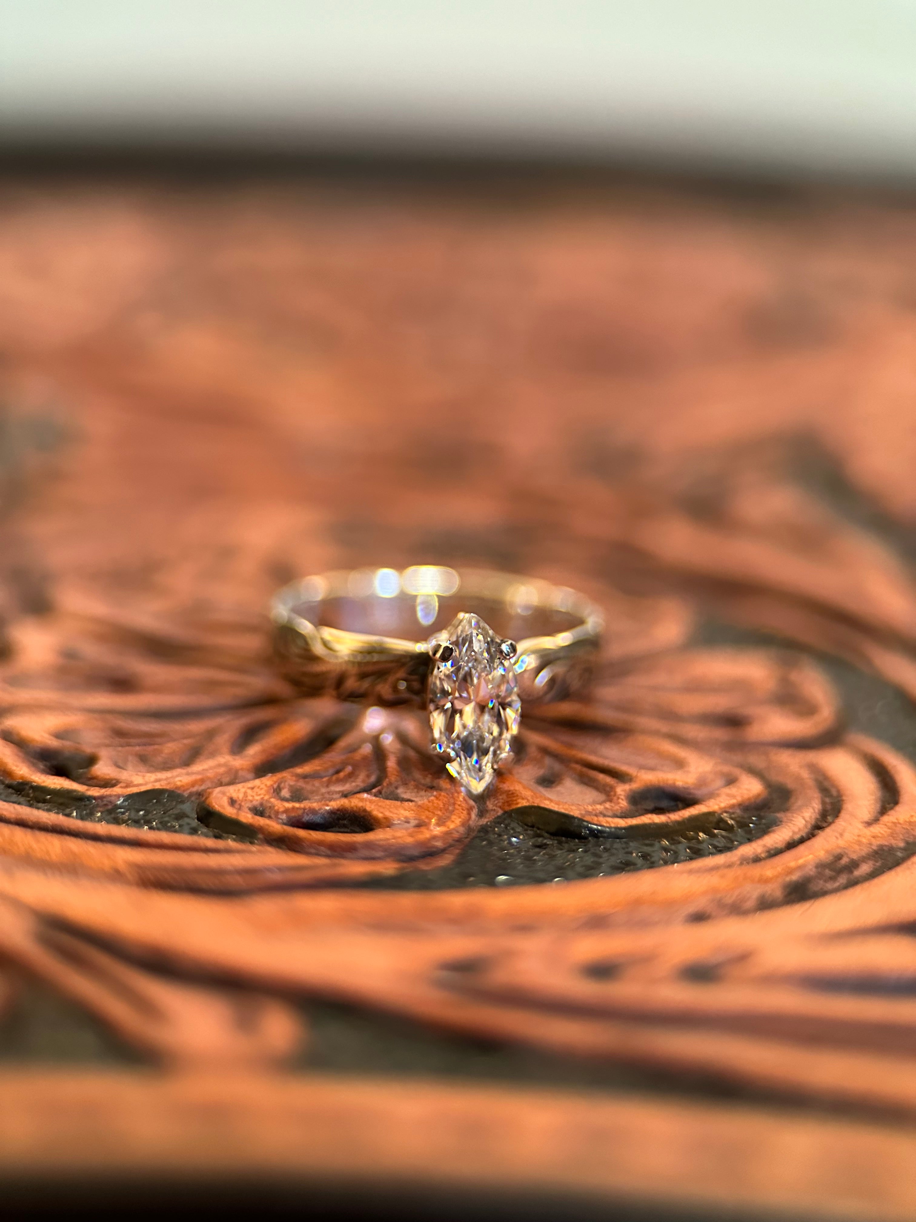 MARQUEE SOLITAIRE ENGAGEMENT RING