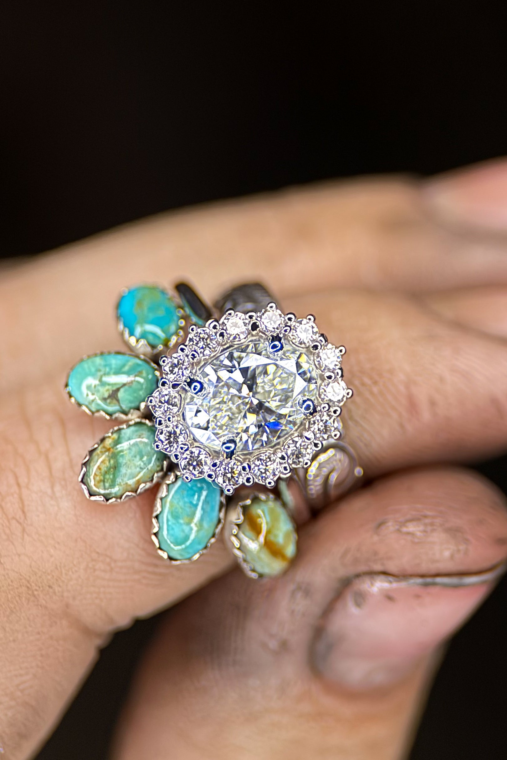 ORIGINAL FANCY OVAL HALO SET.