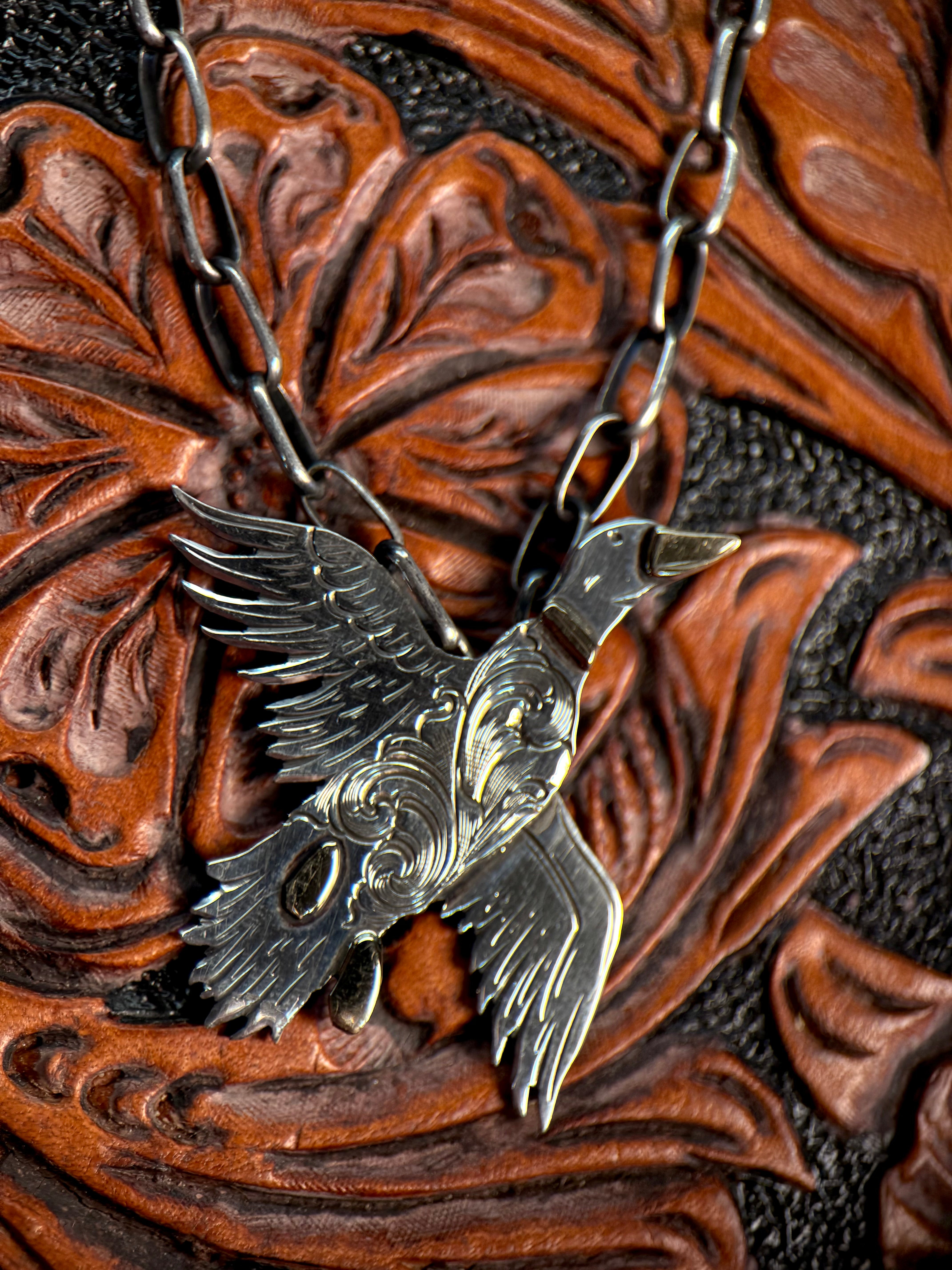 FULLY ENGRAVED 10K GOLD AND SILVER MALLARD PIECE.